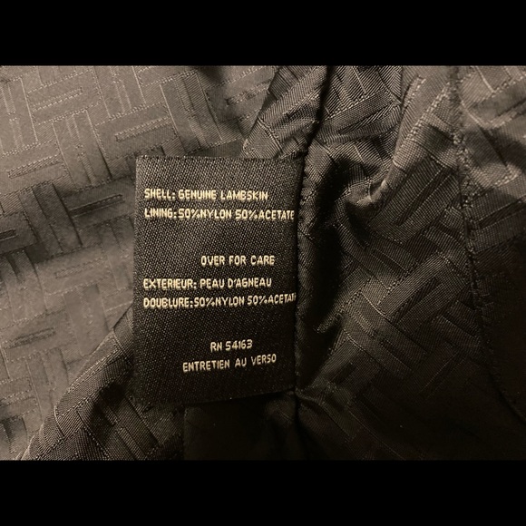 Cole Haan BNWOT lambskin moto jacket, size 10 (fits about a M/L). - Picture 5 of 6